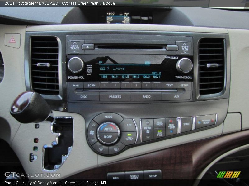 Cypress Green Pearl / Bisque 2011 Toyota Sienna XLE AWD