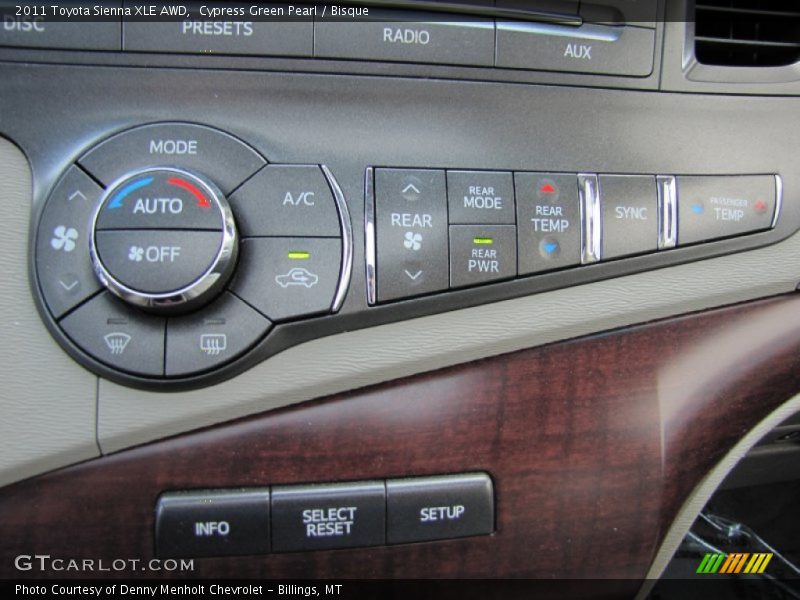 Cypress Green Pearl / Bisque 2011 Toyota Sienna XLE AWD
