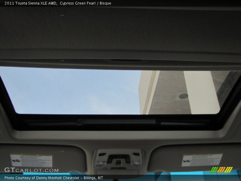 Cypress Green Pearl / Bisque 2011 Toyota Sienna XLE AWD