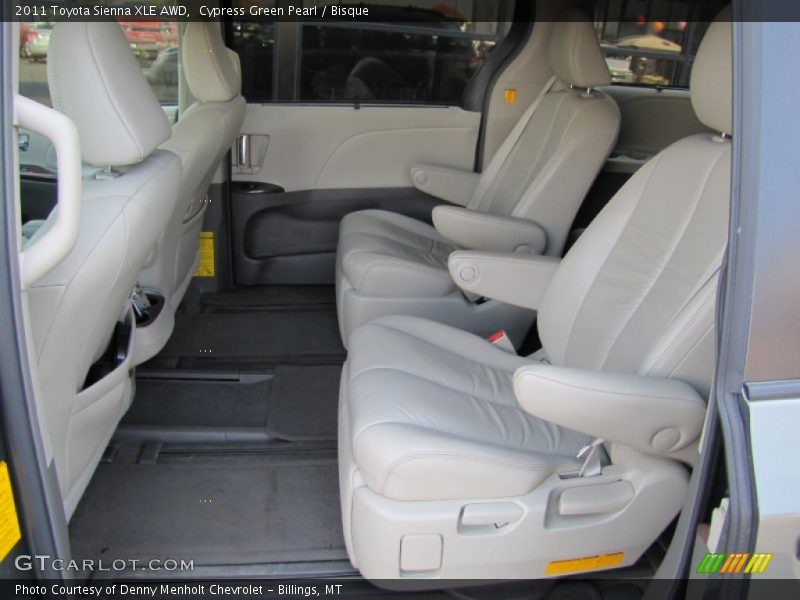 Cypress Green Pearl / Bisque 2011 Toyota Sienna XLE AWD