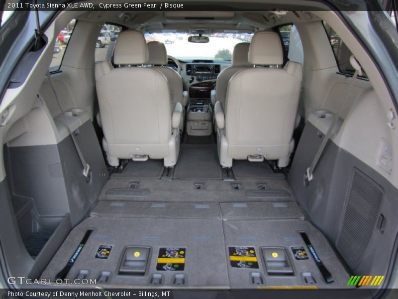 Cypress Green Pearl / Bisque 2011 Toyota Sienna XLE AWD