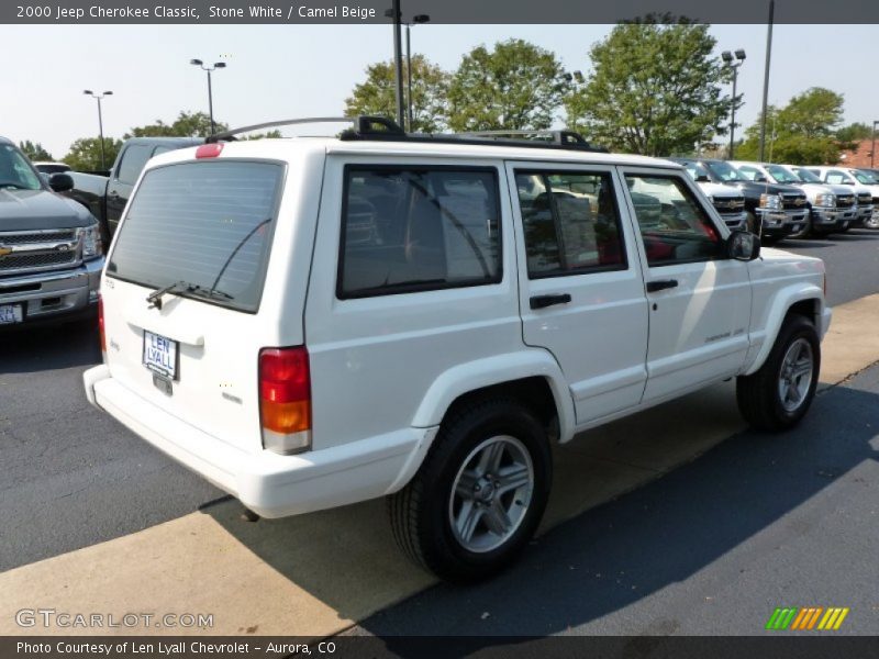 Stone White / Camel Beige 2000 Jeep Cherokee Classic