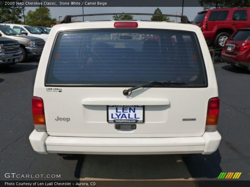Stone White / Camel Beige 2000 Jeep Cherokee Classic