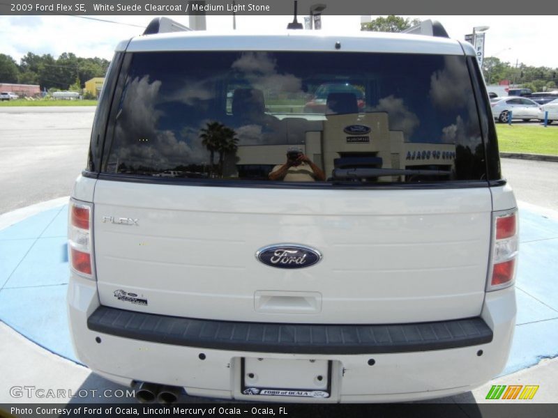 White Suede Clearcoat / Medium Light Stone 2009 Ford Flex SE