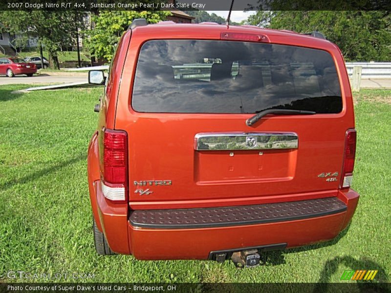 Sunburst Orange Pearl / Dark Slate Gray 2007 Dodge Nitro R/T 4x4