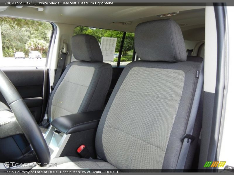 White Suede Clearcoat / Medium Light Stone 2009 Ford Flex SE