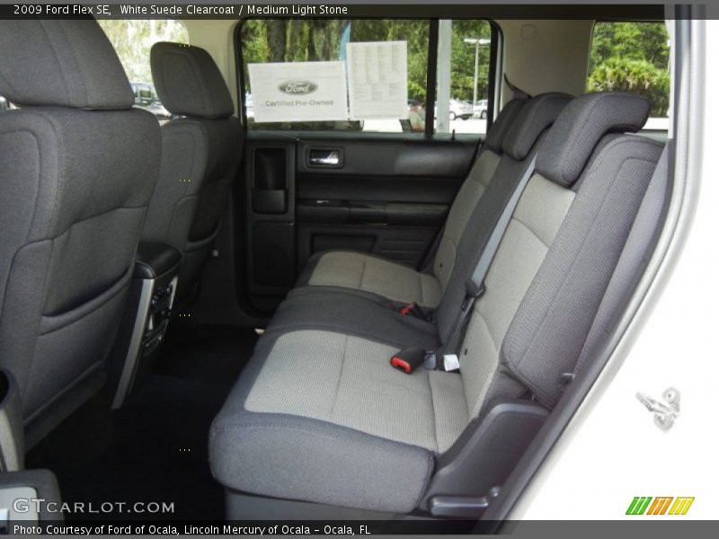 White Suede Clearcoat / Medium Light Stone 2009 Ford Flex SE