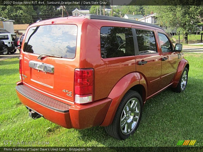 Sunburst Orange Pearl / Dark Slate Gray 2007 Dodge Nitro R/T 4x4
