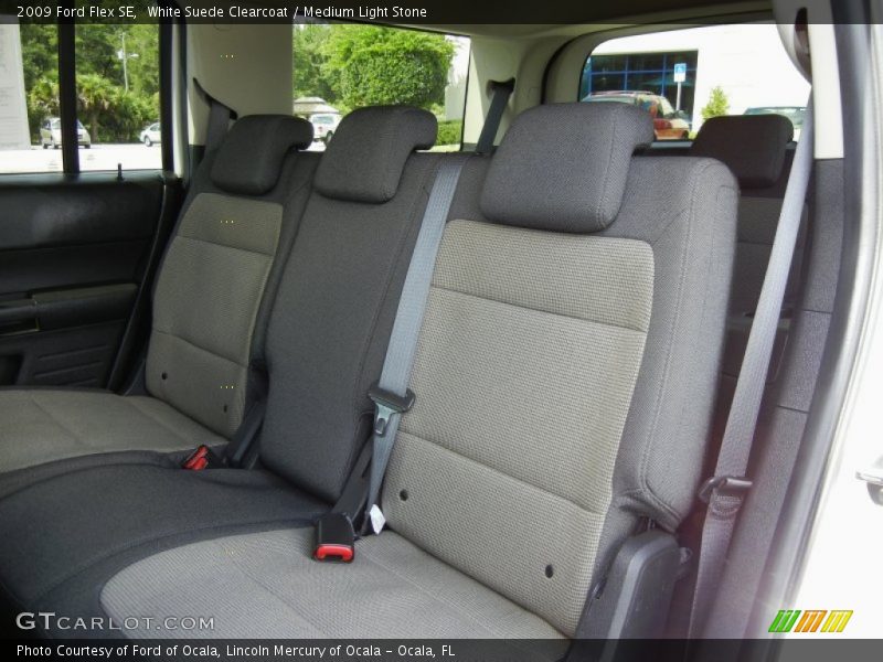 White Suede Clearcoat / Medium Light Stone 2009 Ford Flex SE