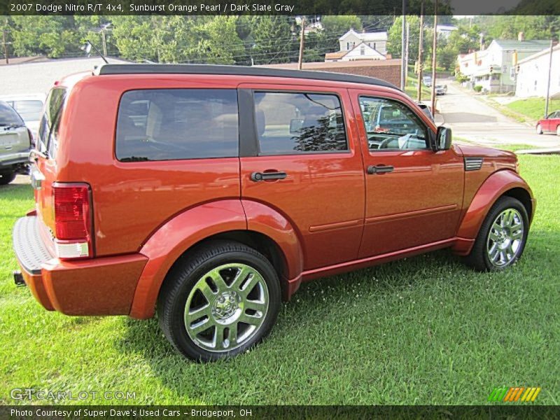 Sunburst Orange Pearl / Dark Slate Gray 2007 Dodge Nitro R/T 4x4
