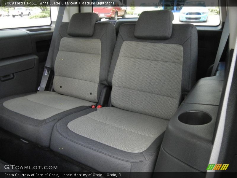 White Suede Clearcoat / Medium Light Stone 2009 Ford Flex SE