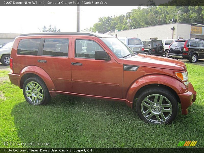 Sunburst Orange Pearl / Dark Slate Gray 2007 Dodge Nitro R/T 4x4