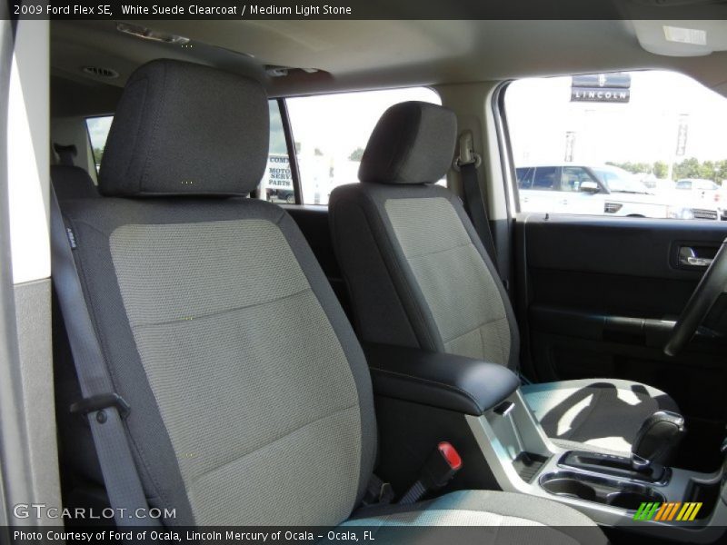 White Suede Clearcoat / Medium Light Stone 2009 Ford Flex SE