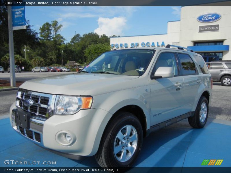 Light Sage Metallic / Camel 2008 Ford Escape Limited
