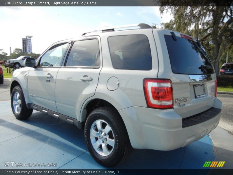 Light Sage Metallic / Camel 2008 Ford Escape Limited