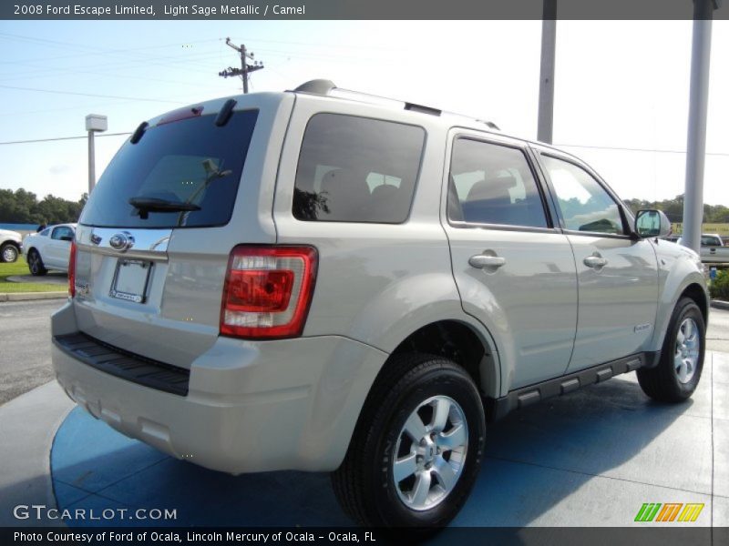 Light Sage Metallic / Camel 2008 Ford Escape Limited
