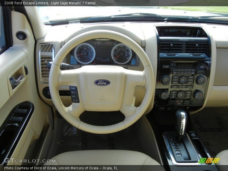 Light Sage Metallic / Camel 2008 Ford Escape Limited