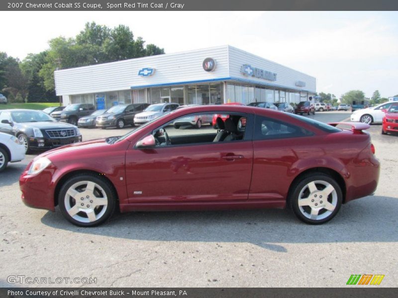 Sport Red Tint Coat / Gray 2007 Chevrolet Cobalt SS Coupe