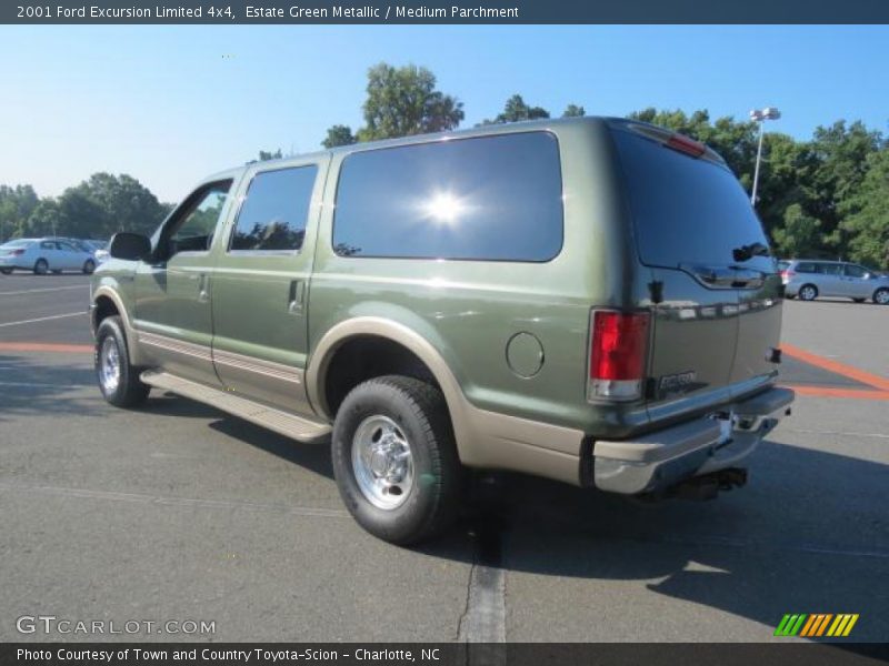 Estate Green Metallic / Medium Parchment 2001 Ford Excursion Limited 4x4