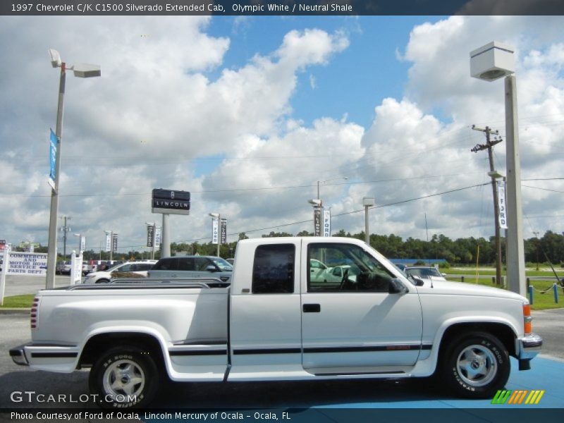 Olympic White / Neutral Shale 1997 Chevrolet C/K C1500 Silverado Extended Cab