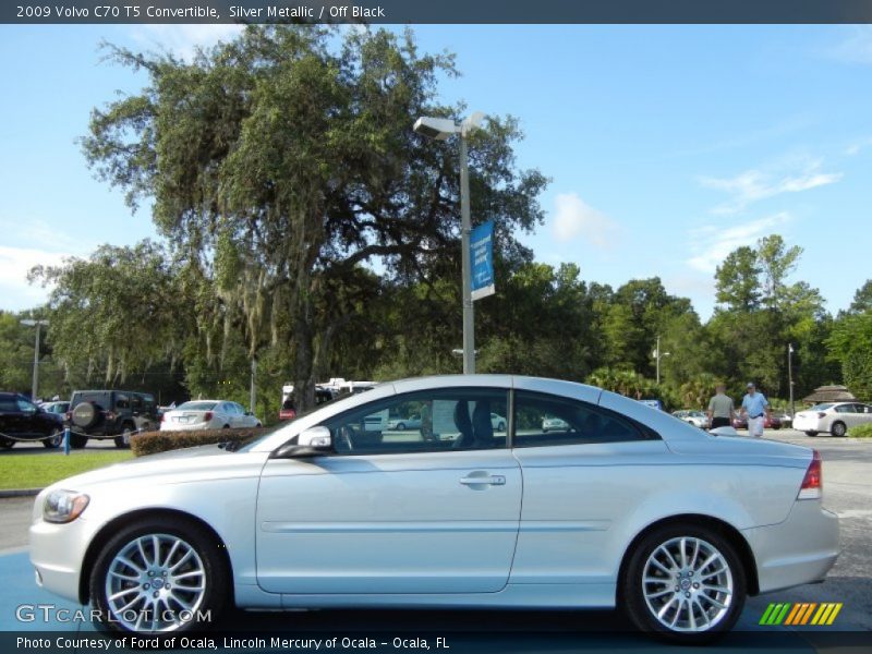 Silver Metallic / Off Black 2009 Volvo C70 T5 Convertible