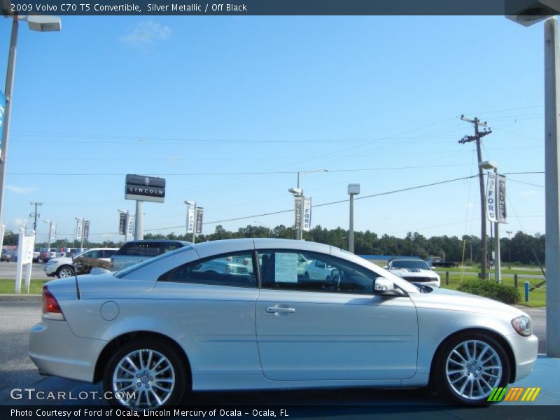 Silver Metallic / Off Black 2009 Volvo C70 T5 Convertible