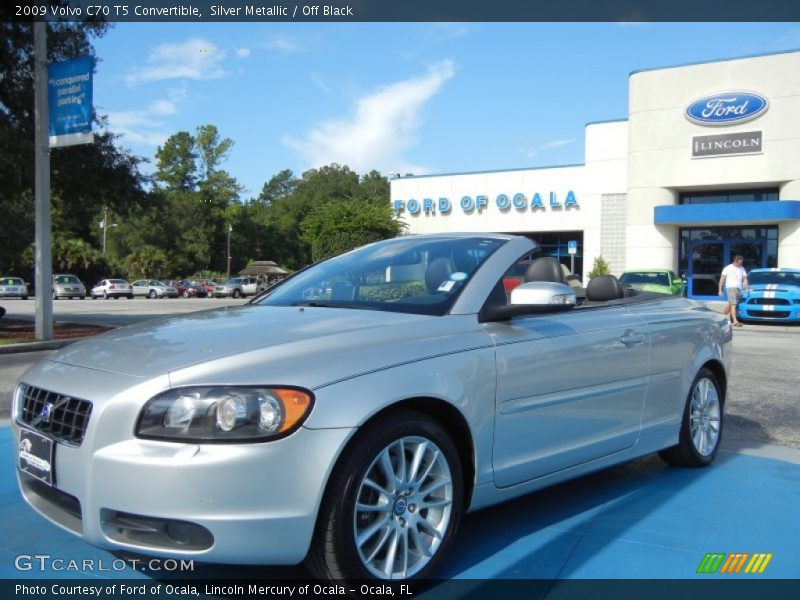 Silver Metallic / Off Black 2009 Volvo C70 T5 Convertible