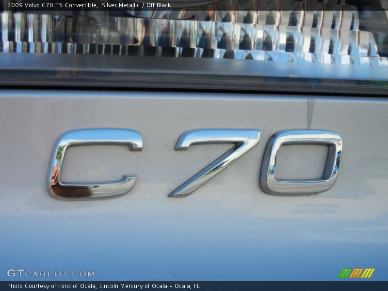 Silver Metallic / Off Black 2009 Volvo C70 T5 Convertible
