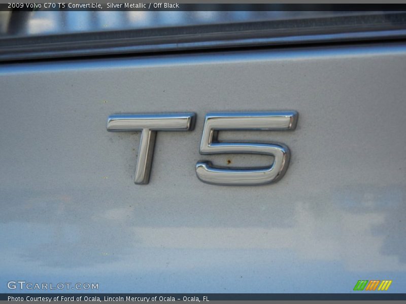 Silver Metallic / Off Black 2009 Volvo C70 T5 Convertible