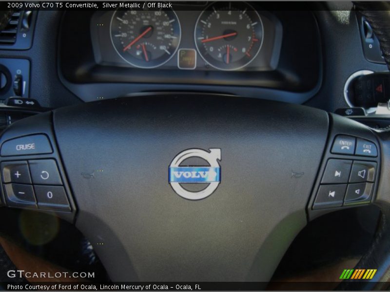 Silver Metallic / Off Black 2009 Volvo C70 T5 Convertible