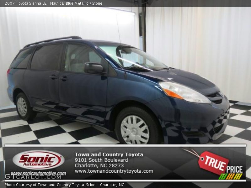 Nautical Blue Metallic / Stone 2007 Toyota Sienna LE