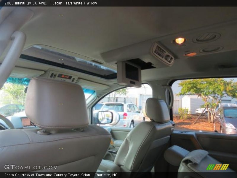 Tuscan Pearl White / Willow 2005 Infiniti QX 56 4WD