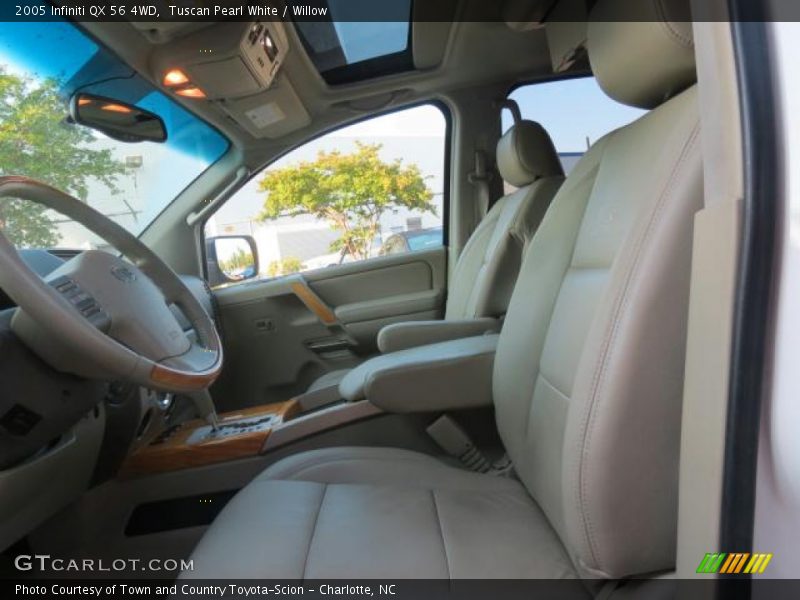 Tuscan Pearl White / Willow 2005 Infiniti QX 56 4WD