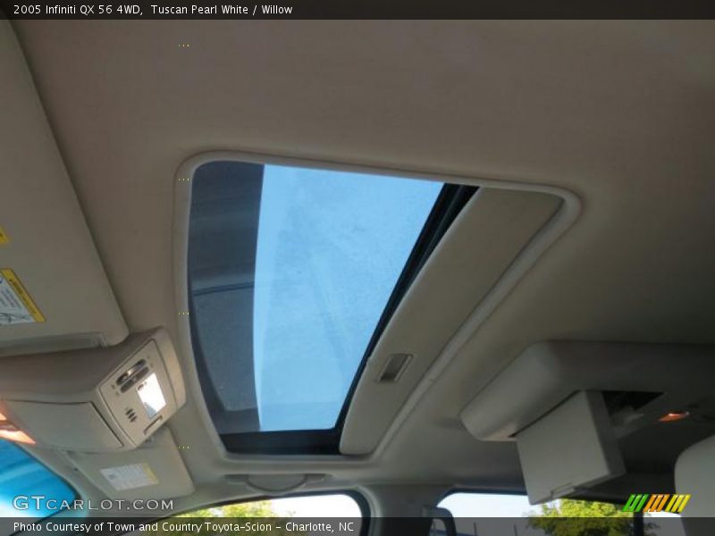 Tuscan Pearl White / Willow 2005 Infiniti QX 56 4WD
