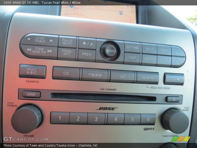Tuscan Pearl White / Willow 2005 Infiniti QX 56 4WD