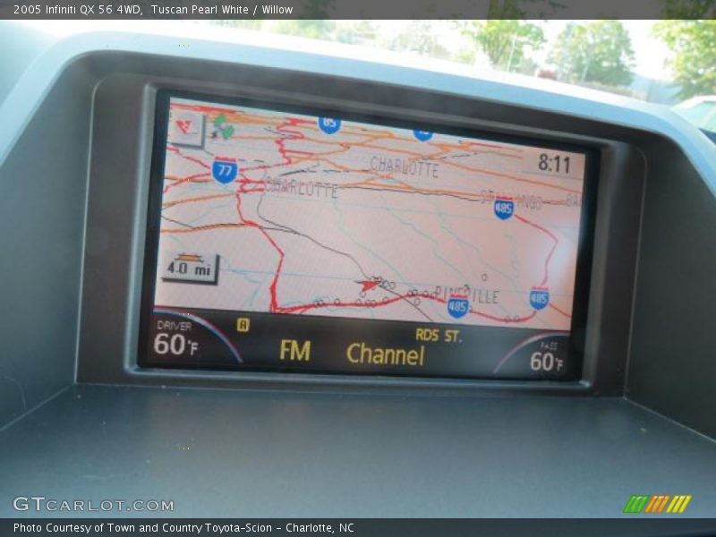 Tuscan Pearl White / Willow 2005 Infiniti QX 56 4WD