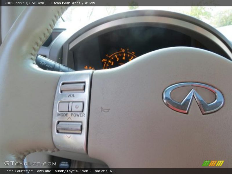 Tuscan Pearl White / Willow 2005 Infiniti QX 56 4WD