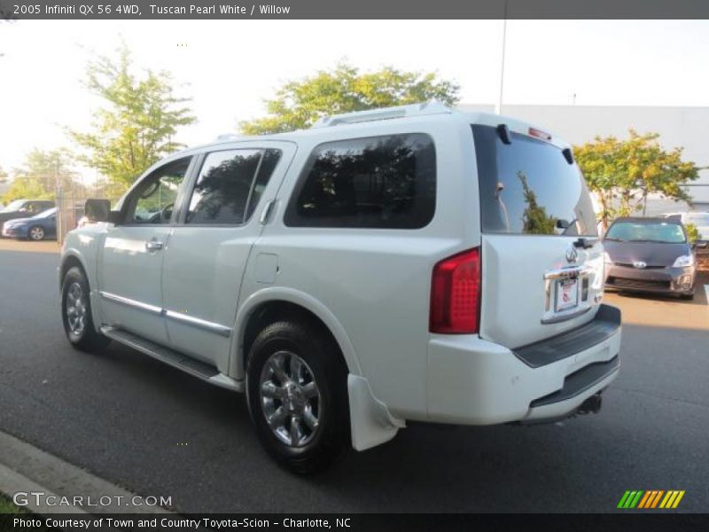 Tuscan Pearl White / Willow 2005 Infiniti QX 56 4WD