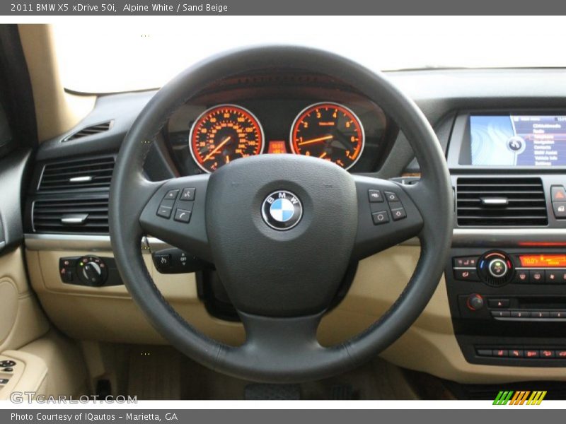 Alpine White / Sand Beige 2011 BMW X5 xDrive 50i