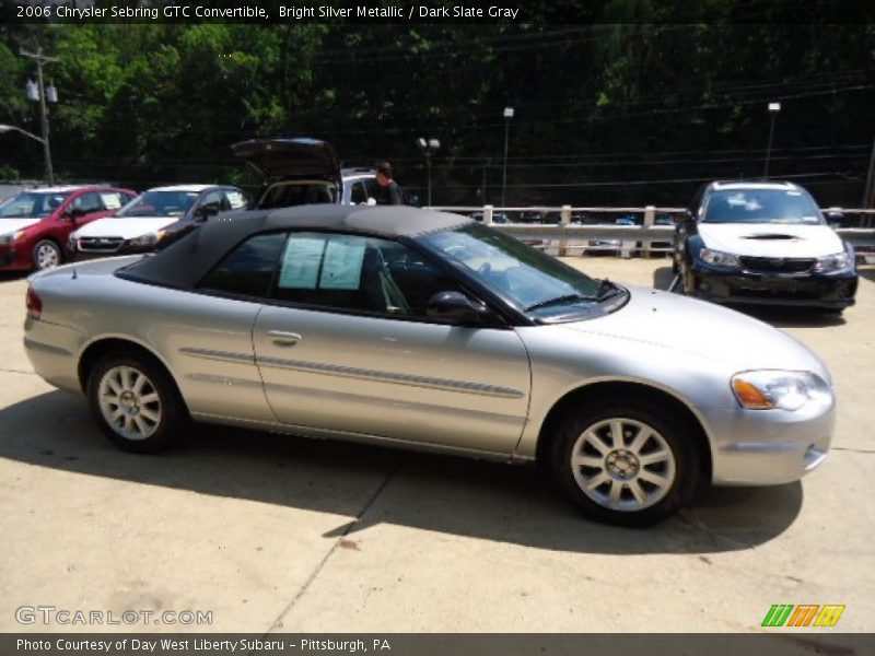 Bright Silver Metallic / Dark Slate Gray 2006 Chrysler Sebring GTC Convertible
