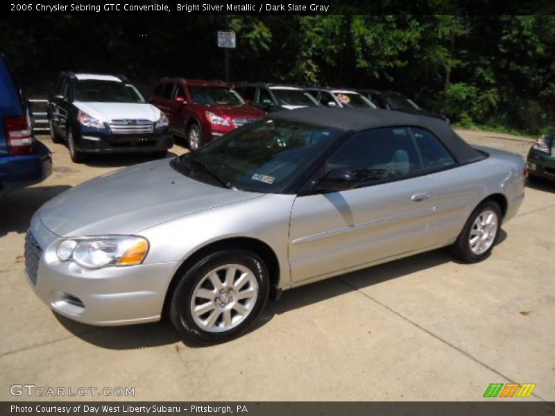 Bright Silver Metallic / Dark Slate Gray 2006 Chrysler Sebring GTC Convertible