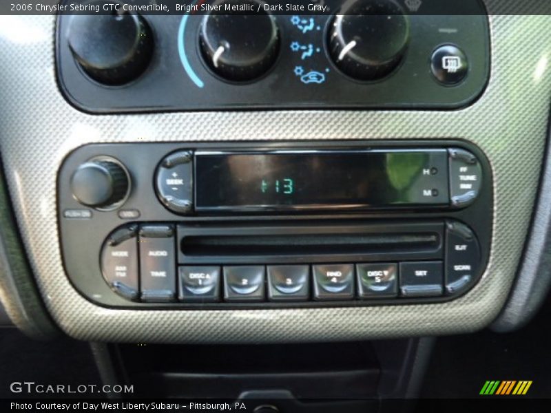 Bright Silver Metallic / Dark Slate Gray 2006 Chrysler Sebring GTC Convertible