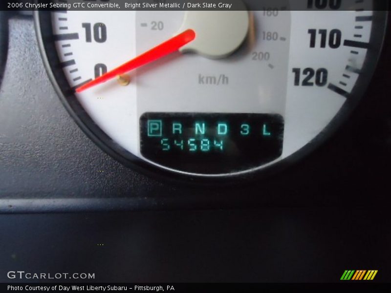 Bright Silver Metallic / Dark Slate Gray 2006 Chrysler Sebring GTC Convertible