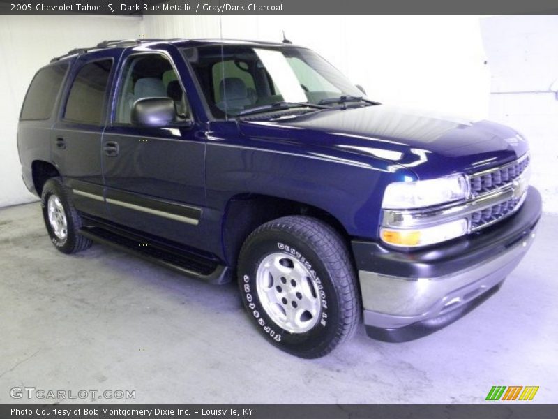 Dark Blue Metallic / Gray/Dark Charcoal 2005 Chevrolet Tahoe LS