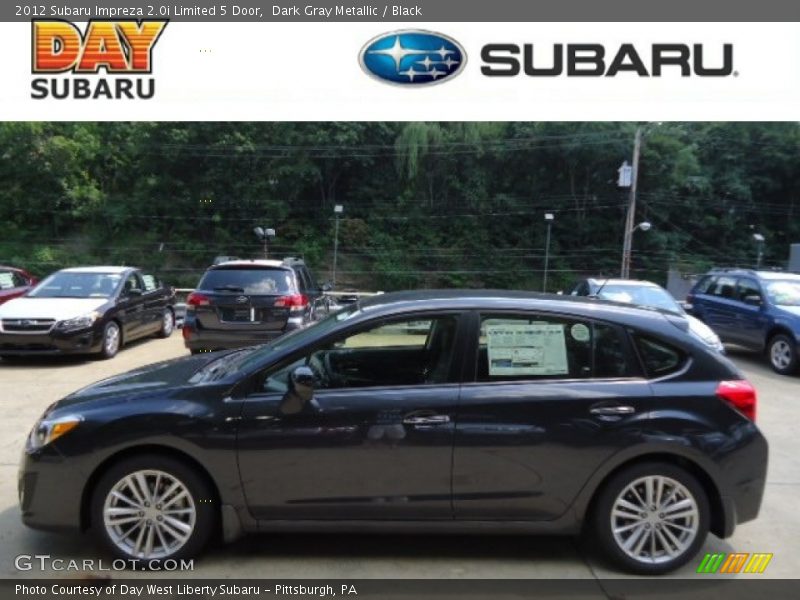 Dark Gray Metallic / Black 2012 Subaru Impreza 2.0i Limited 5 Door