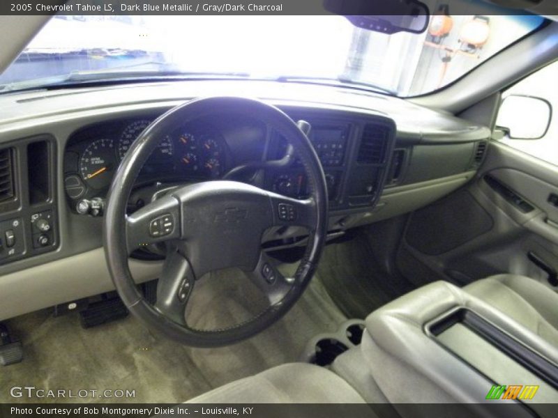 Dark Blue Metallic / Gray/Dark Charcoal 2005 Chevrolet Tahoe LS