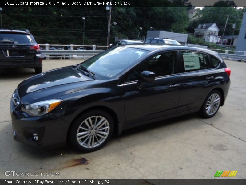 Dark Gray Metallic / Black 2012 Subaru Impreza 2.0i Limited 5 Door