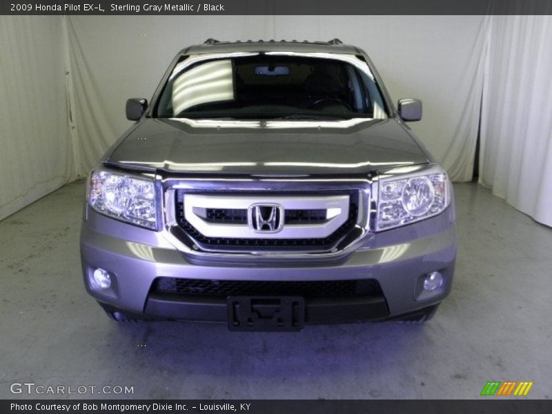 Sterling Gray Metallic / Black 2009 Honda Pilot EX-L