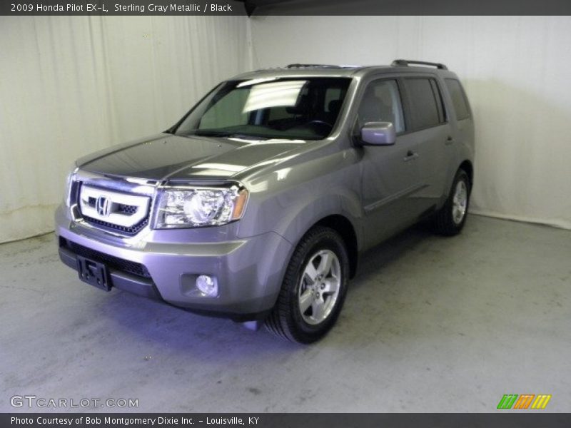 Sterling Gray Metallic / Black 2009 Honda Pilot EX-L