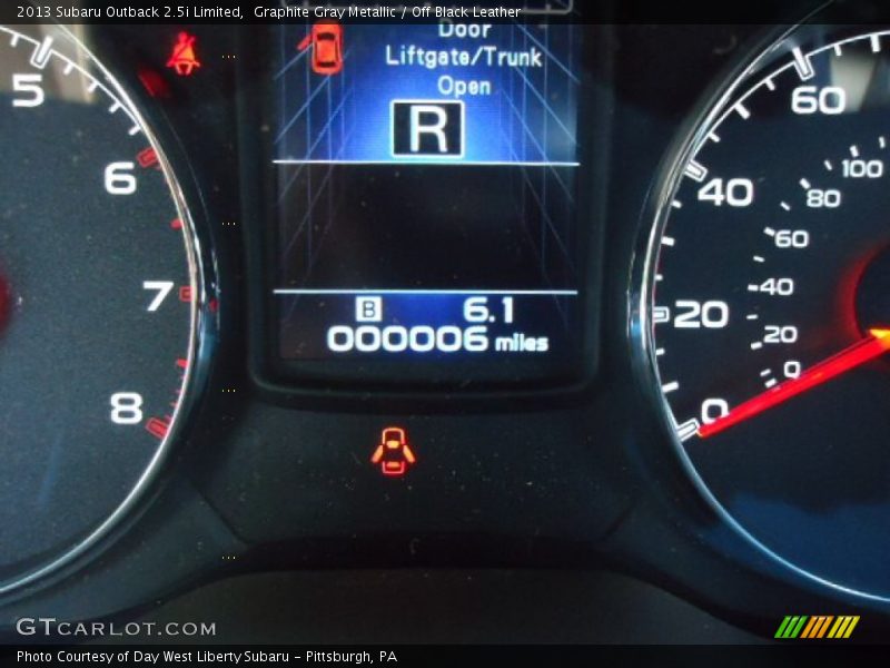 Graphite Gray Metallic / Off Black Leather 2013 Subaru Outback 2.5i Limited